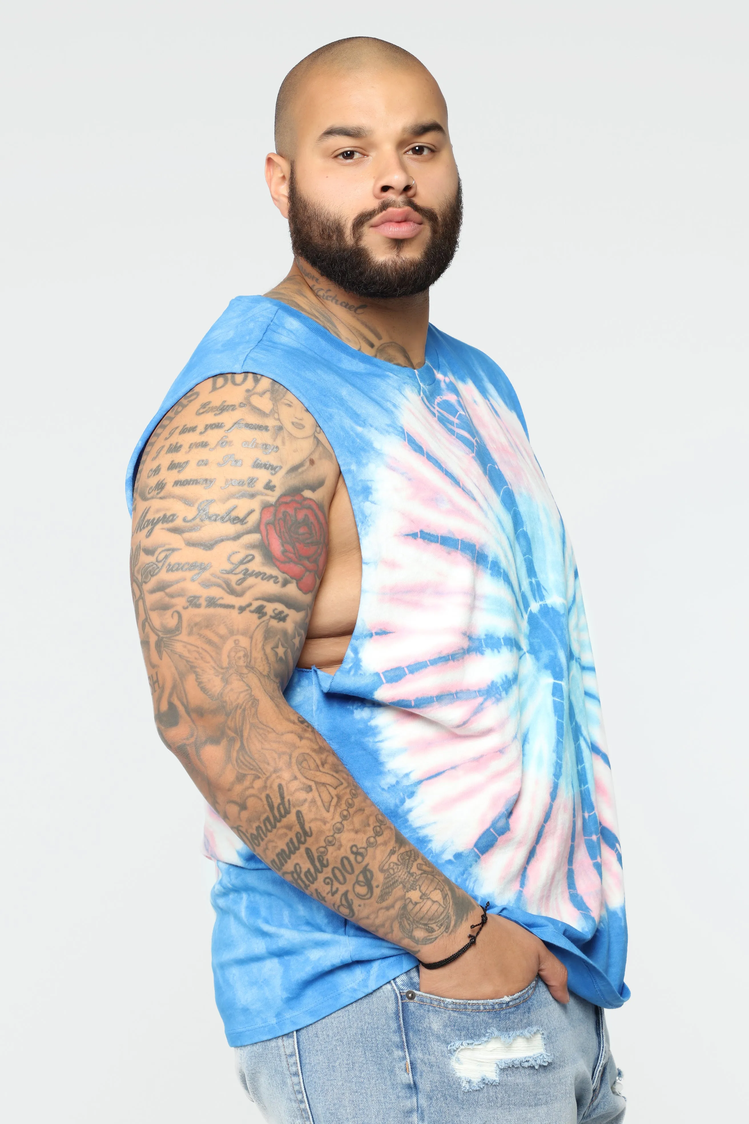 All Summer Sleeveless Tank Top - Purple/Combo