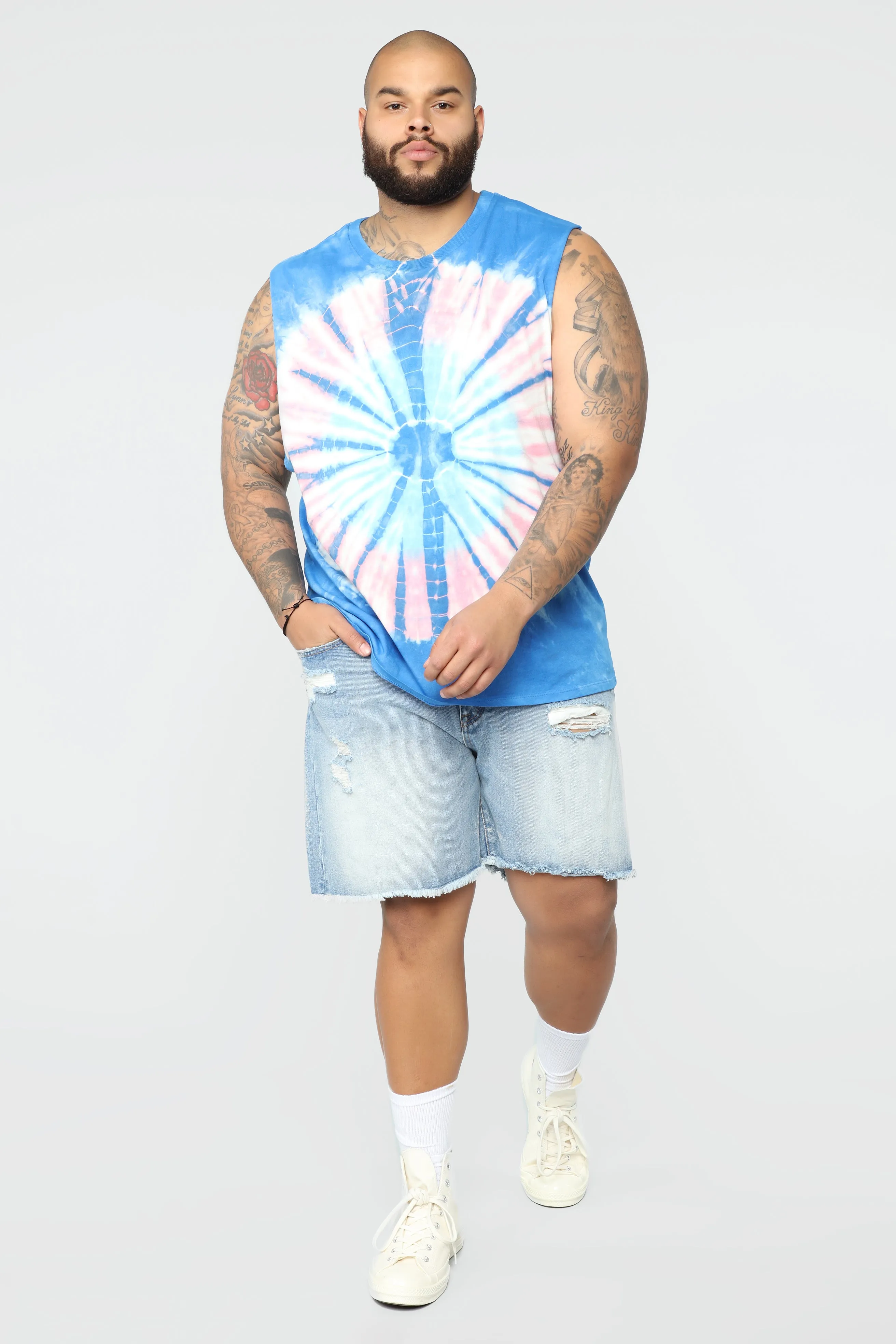 All Summer Sleeveless Tank Top - Purple/Combo