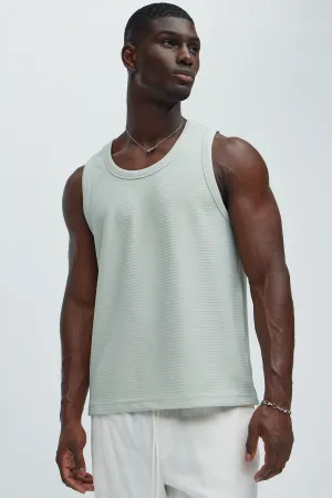 Angelo Textured Tank - Sage