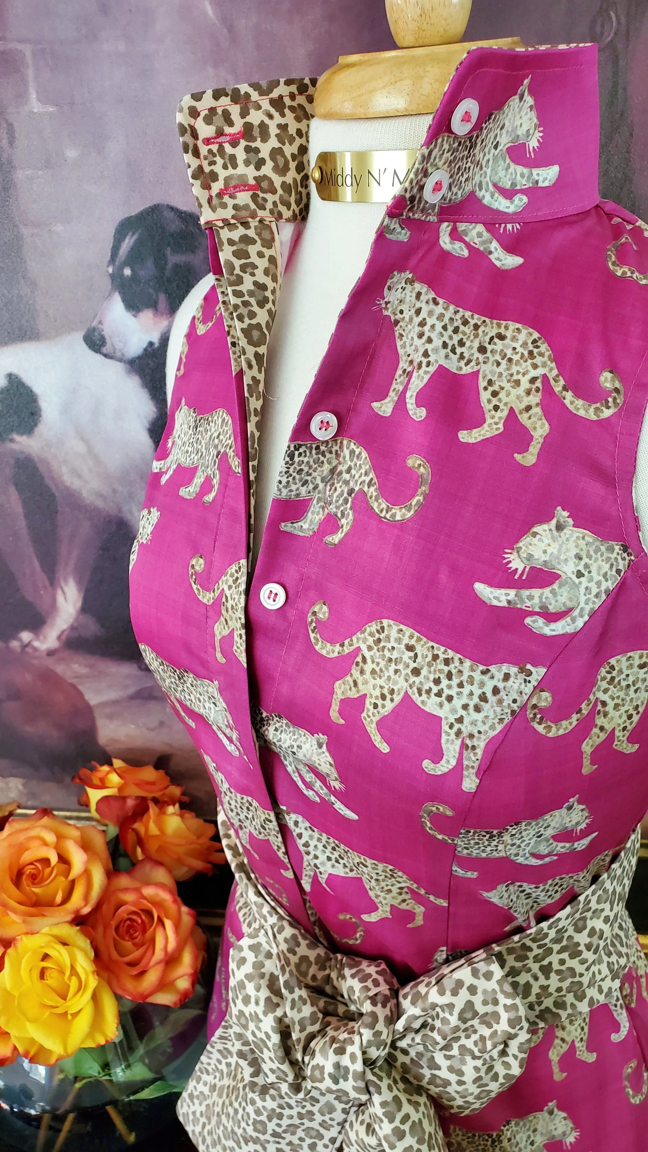 ARABELLA SHIRT WITH SASH IN BERRY