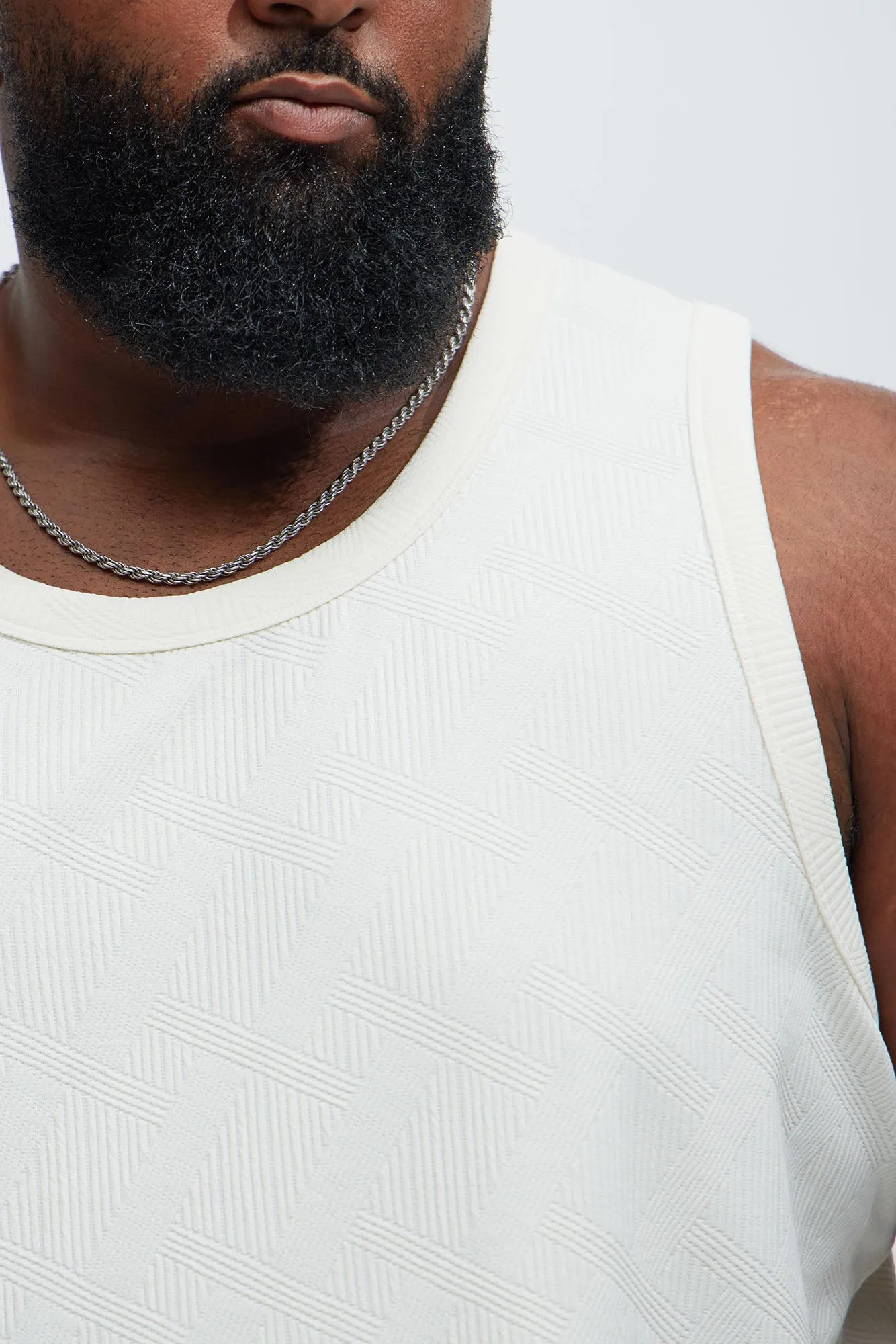 Benji Textured Tank Top - Cream
