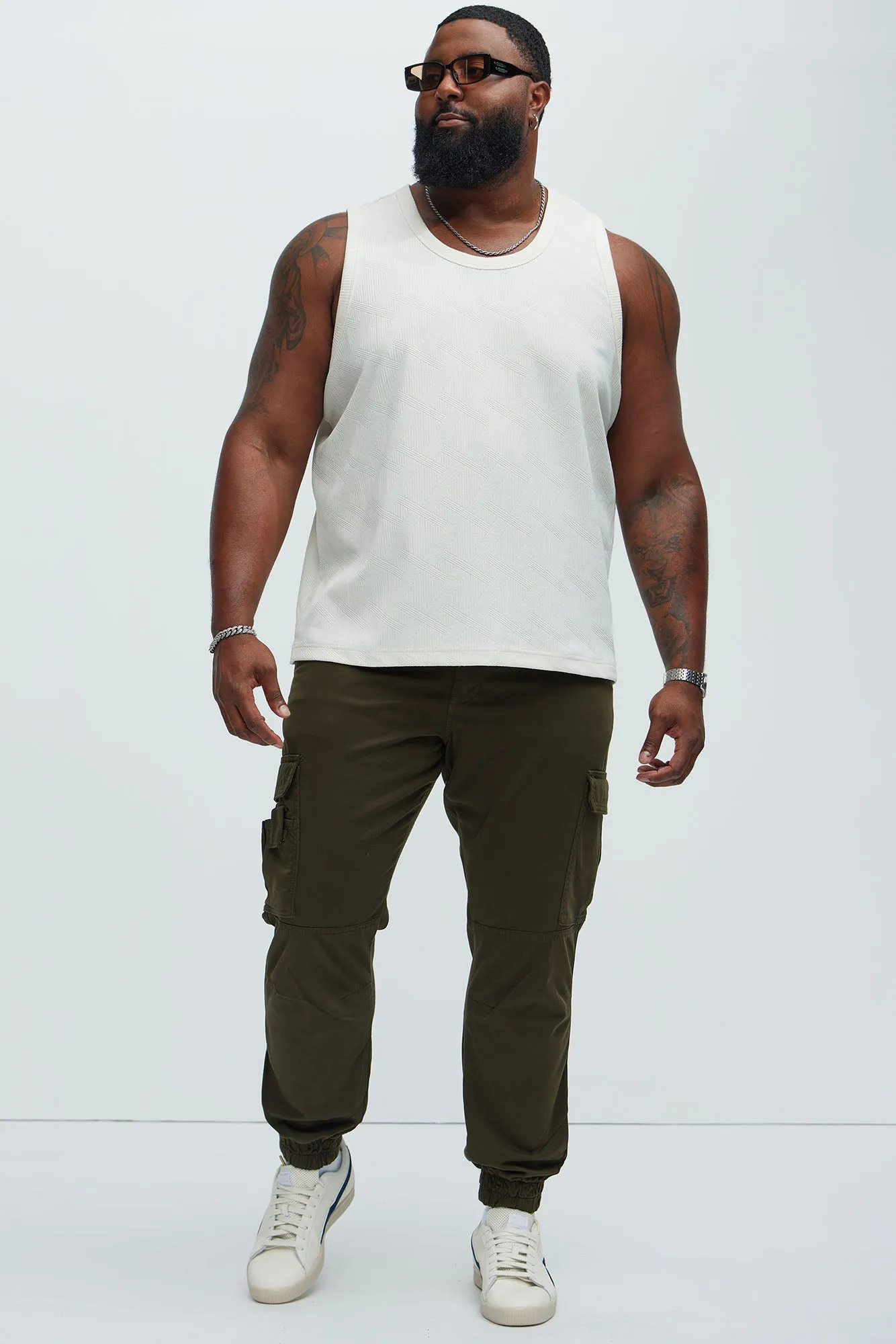 Benji Textured Tank Top - Cream