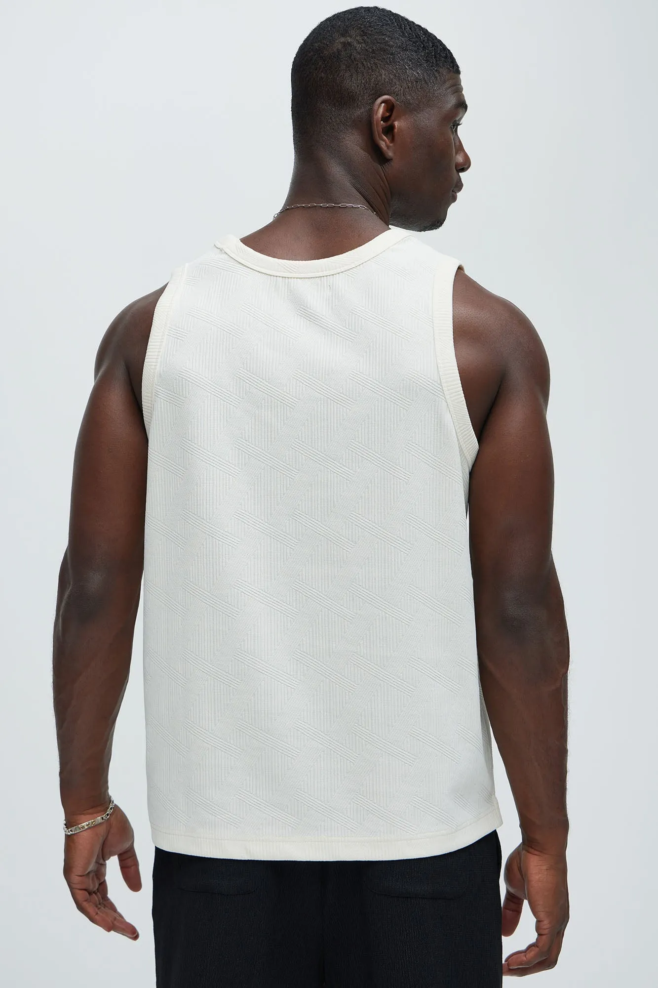 Benji Textured Tank Top - Cream