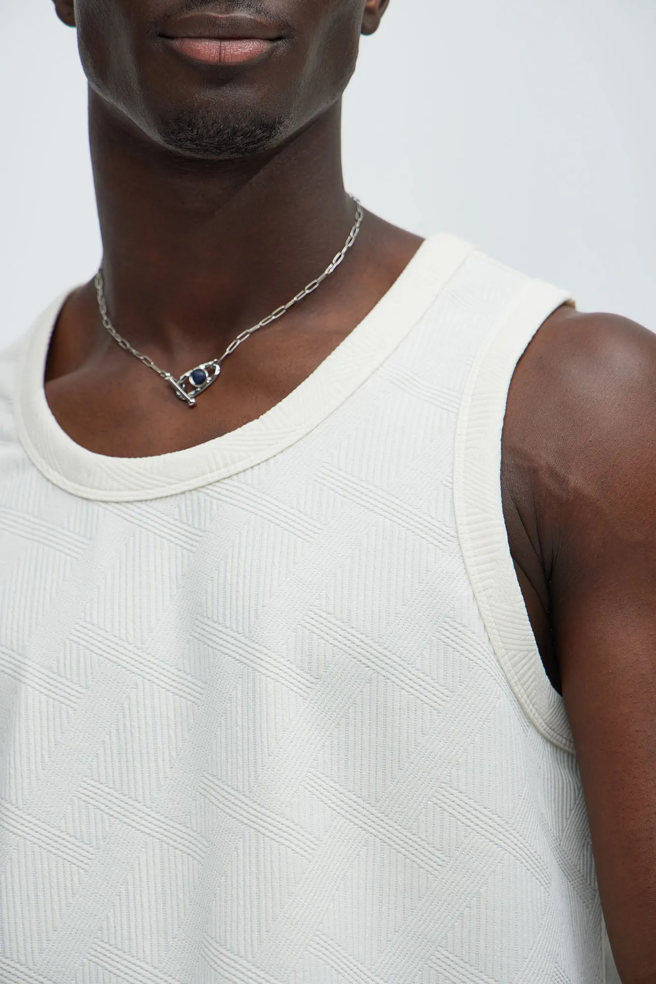 Benji Textured Tank Top - Cream