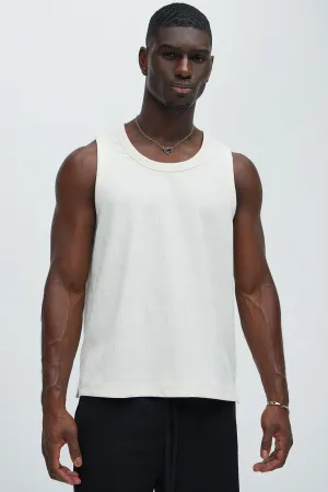 Benji Textured Tank Top - Cream
