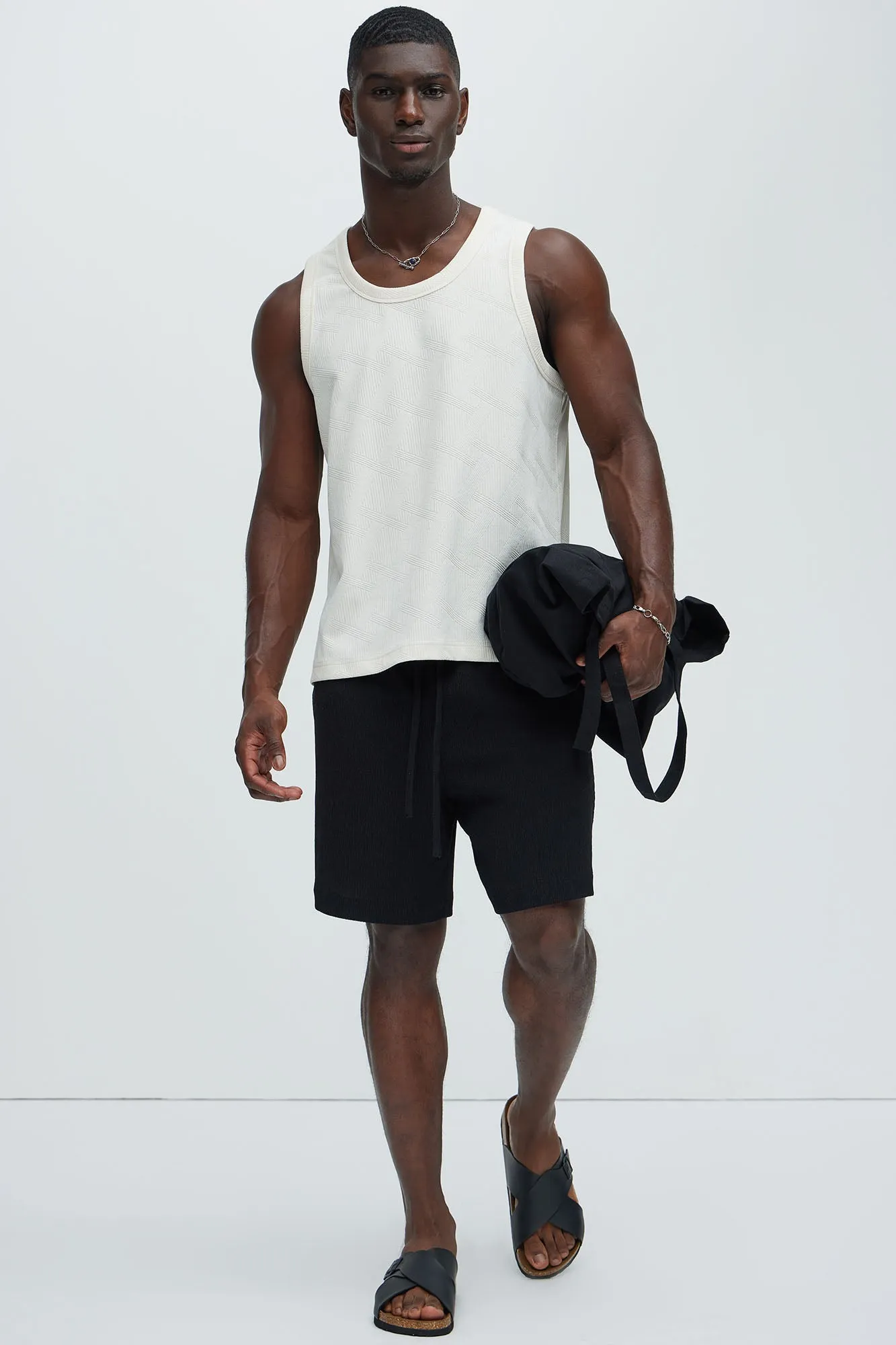 Benji Textured Tank Top - Cream
