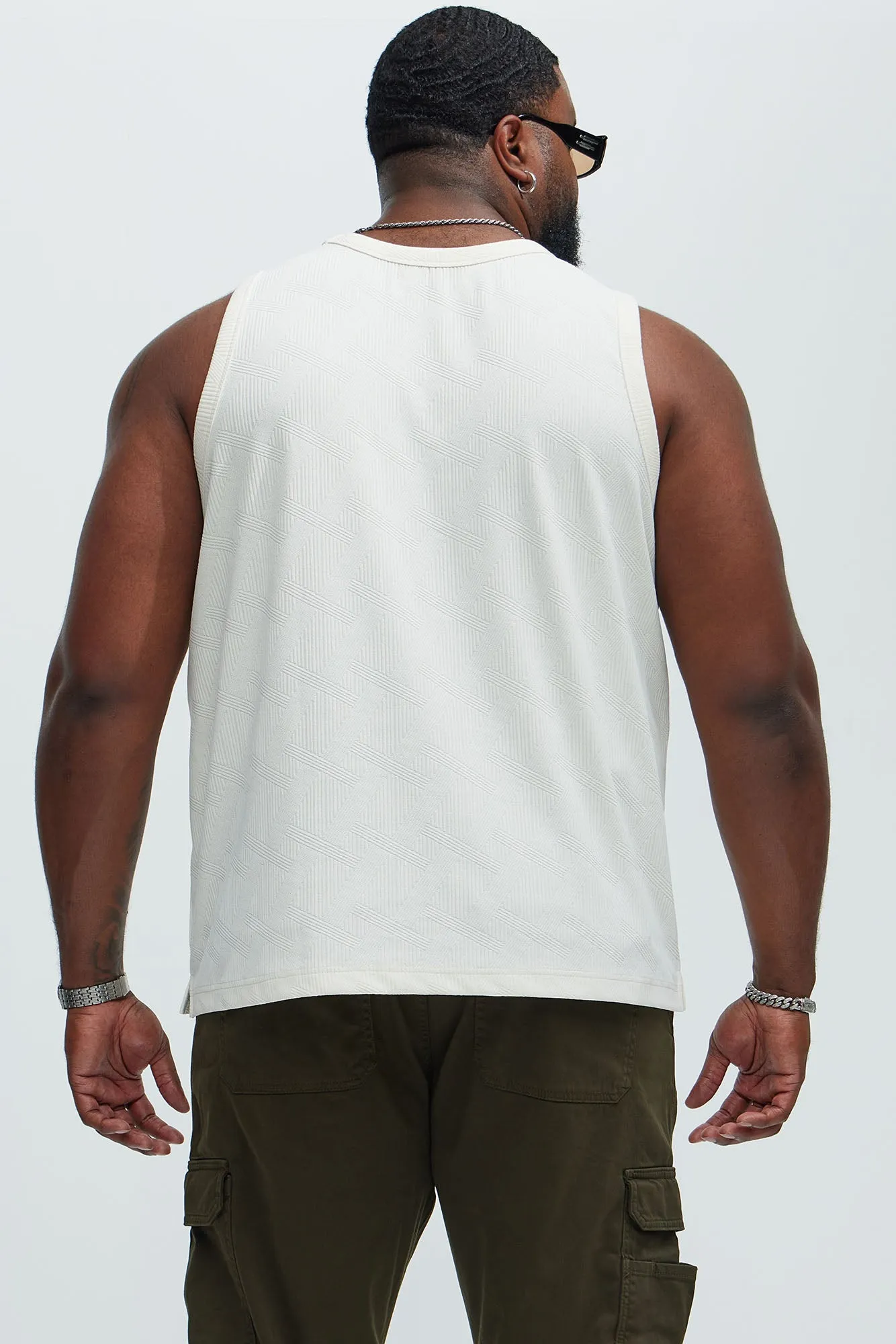 Benji Textured Tank Top - Cream