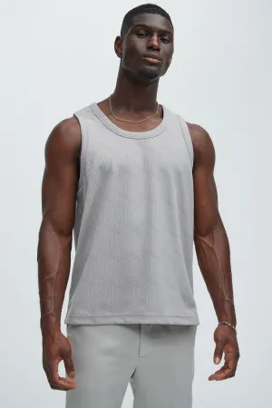 Benji Textured Tank Top - Grey
