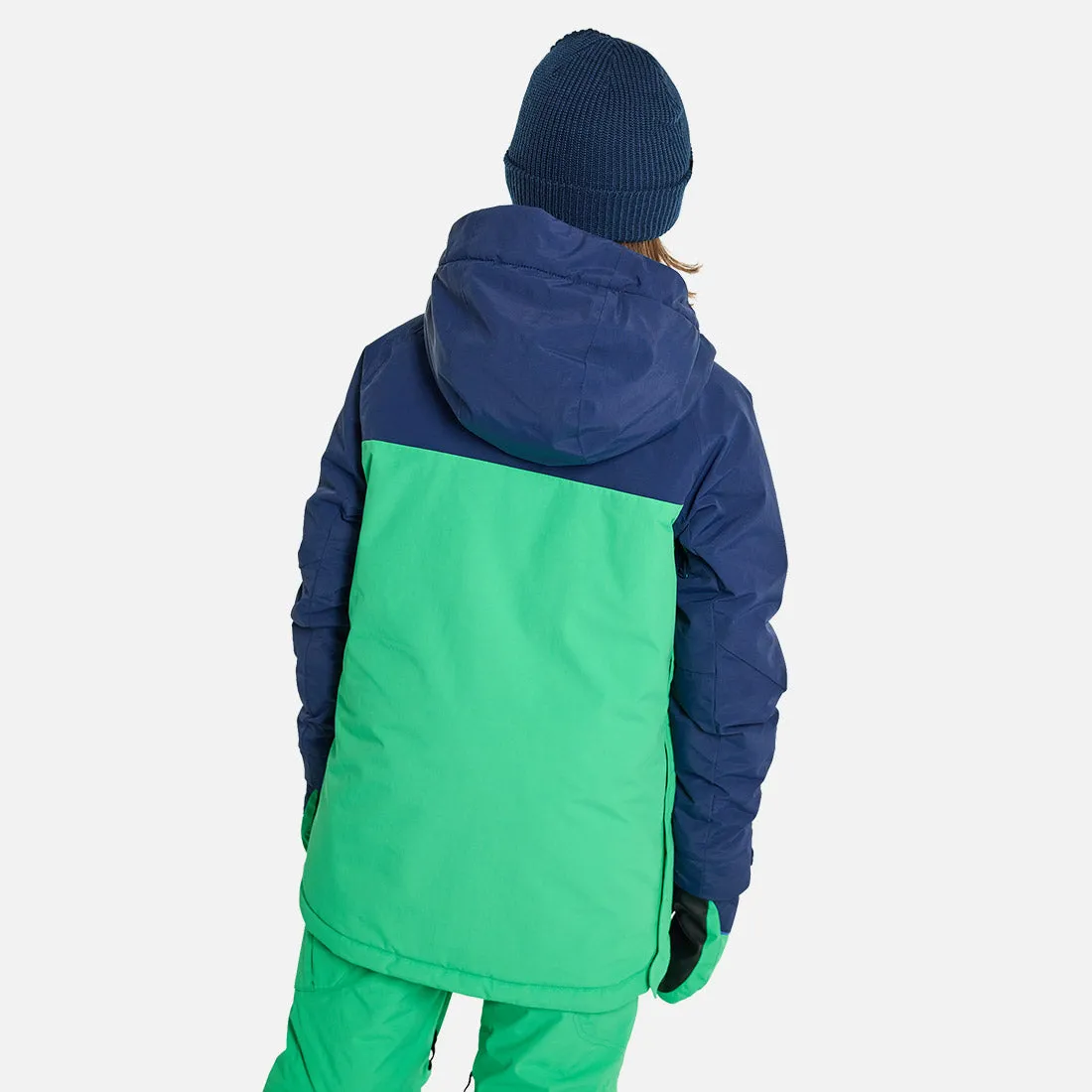 BURTON Kids' Frostner Anorak 2024 - Dress Blue/Galaxy Green