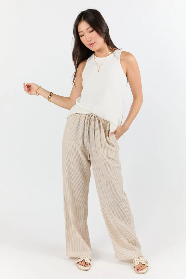 Casual Composure Off White Knit Tank Top