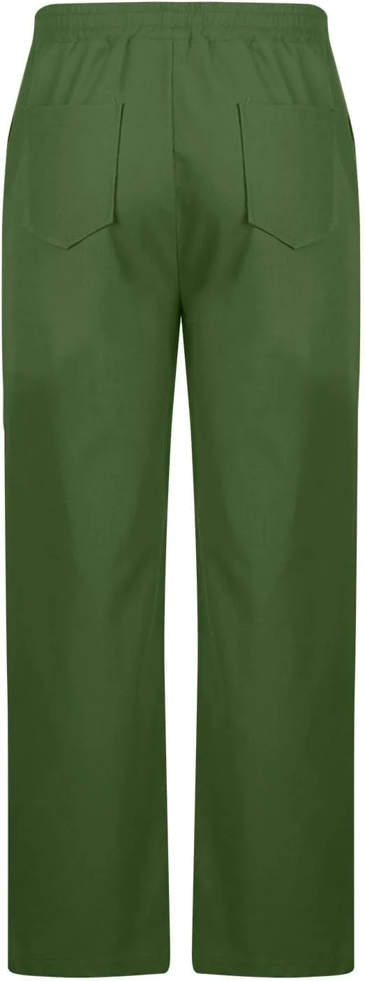 Casual Cotton and Linen Pants Men's Summer Elastic Waist Drawstring Slim-fit Tracksuit Pants 2025