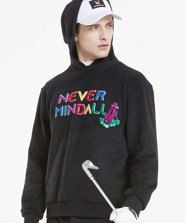 Common Deal Warm Raised Hoodie Round - Black