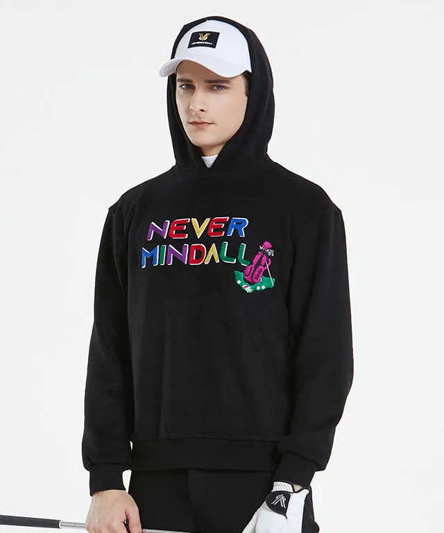 Common Deal Warm Raised Hoodie Round - Black