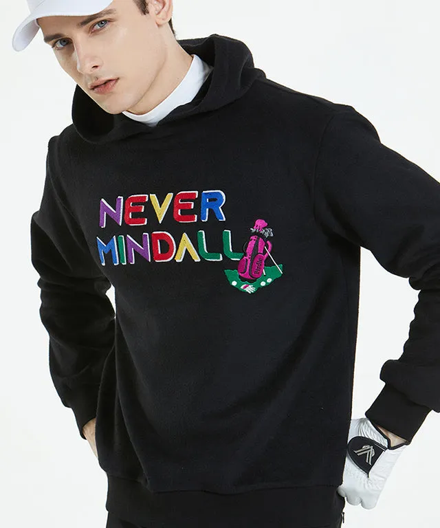 Common Deal Warm Raised Hoodie Round - Black