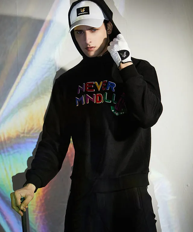 Common Deal Warm Raised Hoodie Round - Black