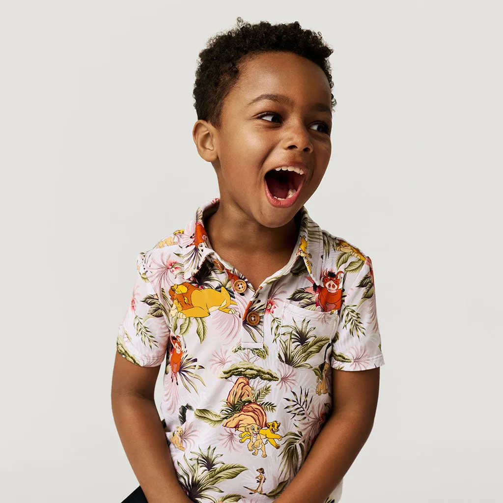 Disney Mighty King Collared Henley Top