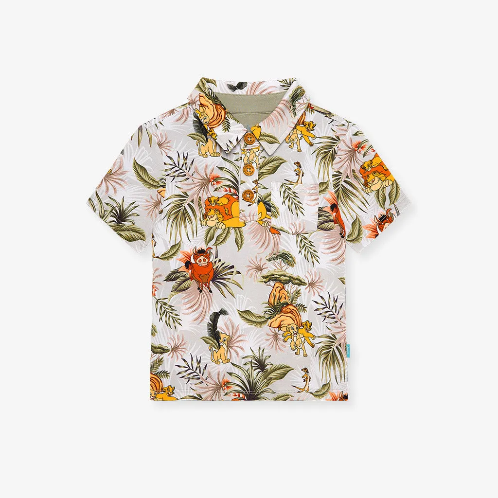 Disney Mighty King Collared Henley Top