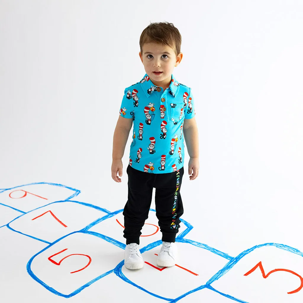 Dr. Seuss Cat in the Hat Collared Henley Top