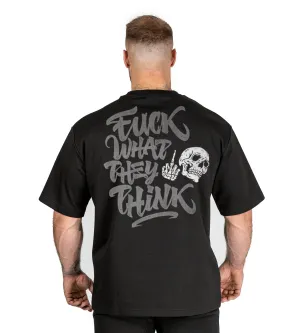 F What They Think 2.0 - Black - Gym Oversized T Shirt