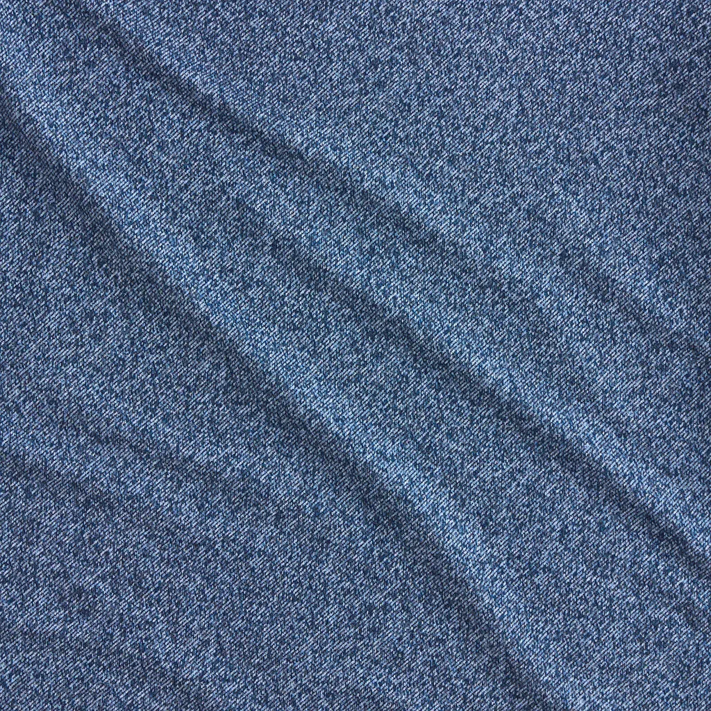Indigo Denim Collared Henley Top
