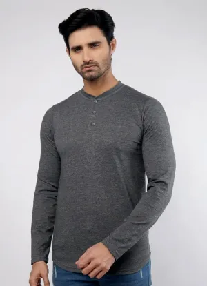 Ink Well Full Sleeves Henley Tshirt