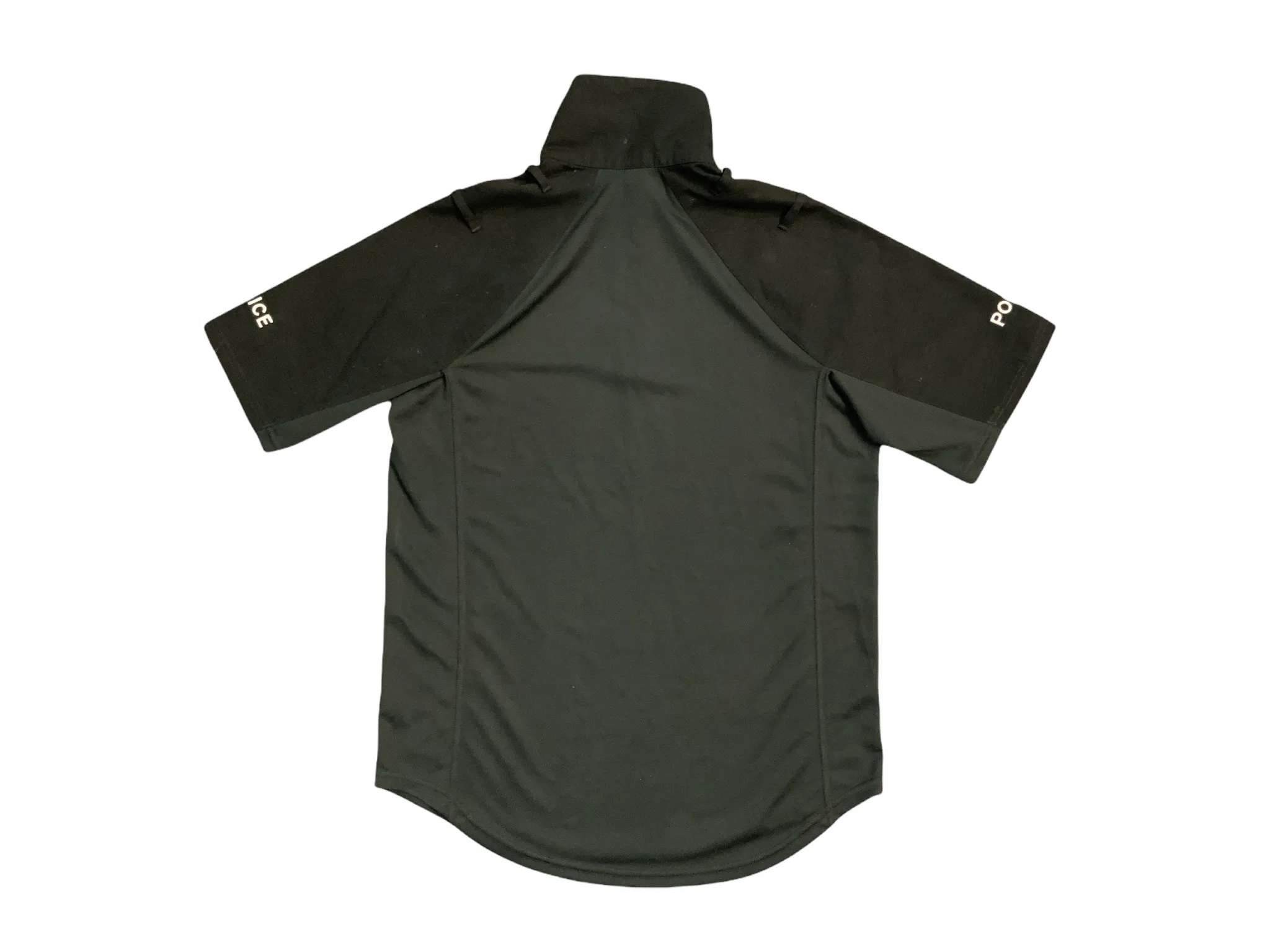 Male Black Police UBACS Wicking Top - Short Sleeve