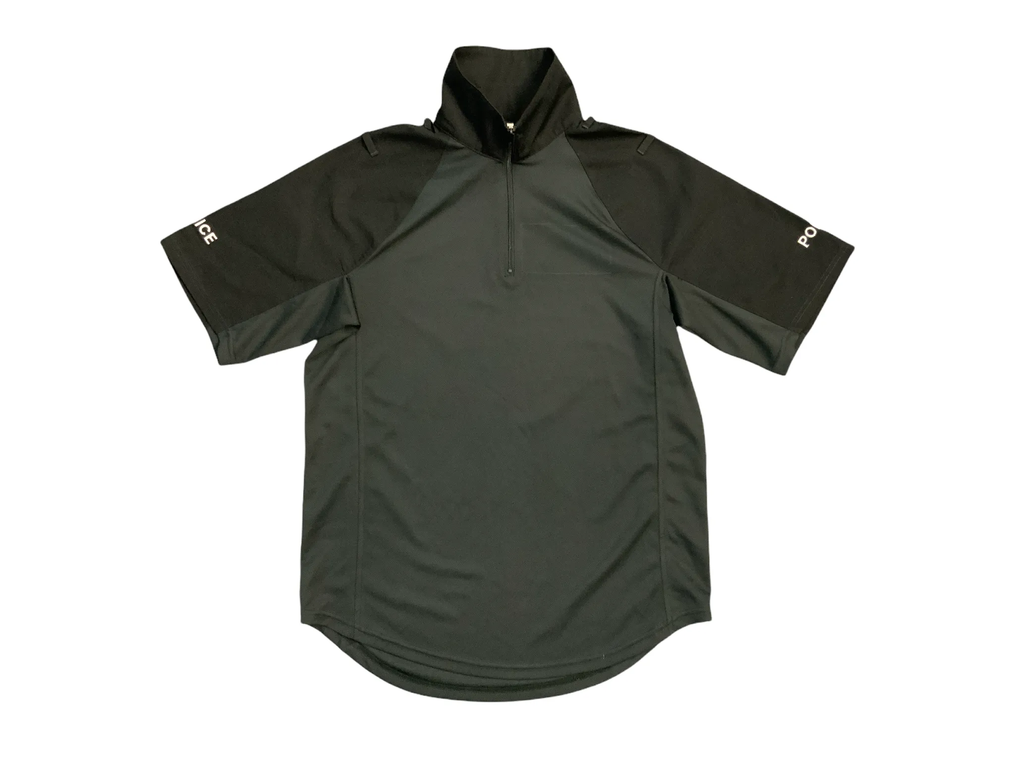 Male Black Police UBACS Wicking Top - Short Sleeve