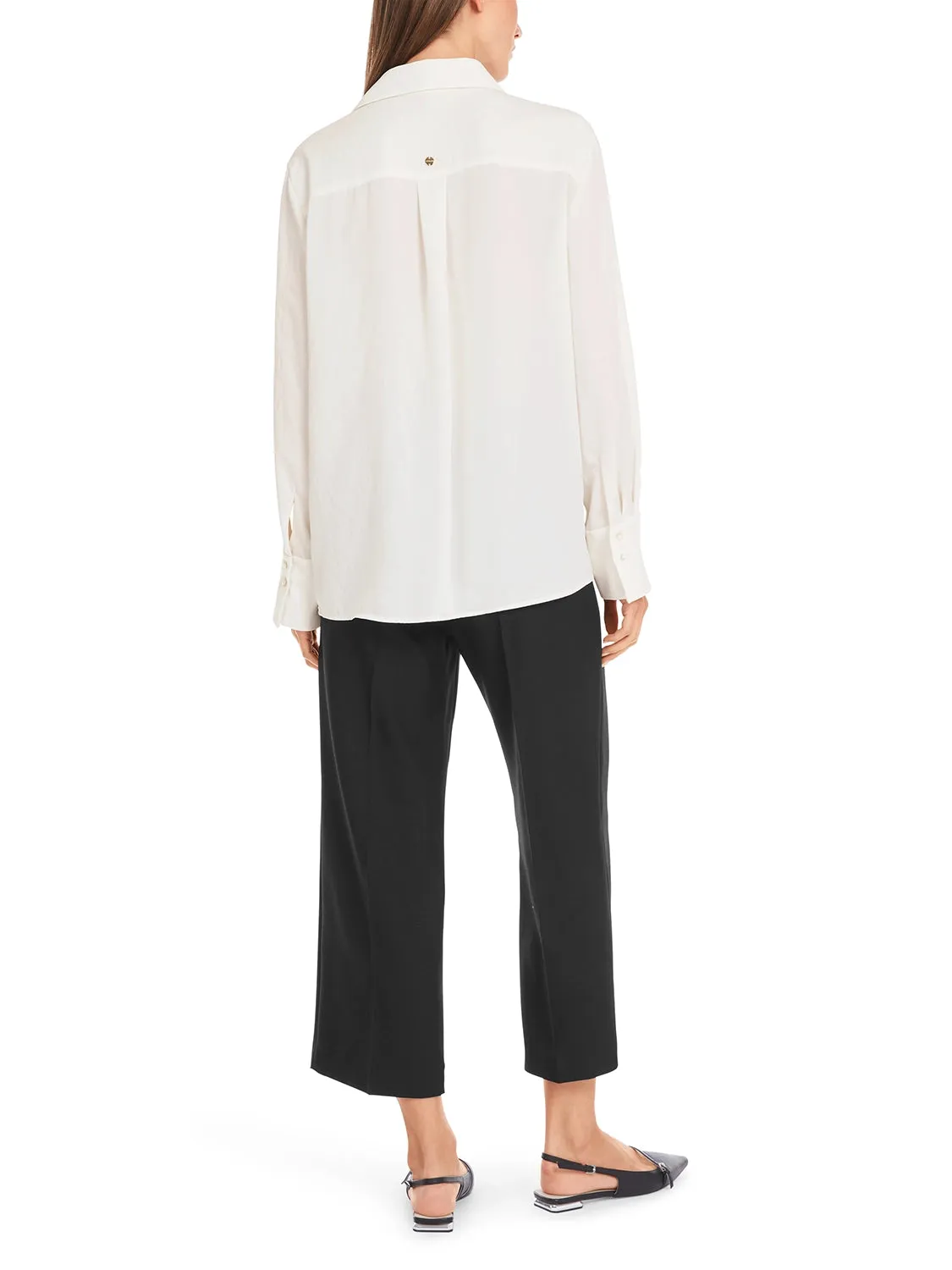 Marc Cain Rethink Together Blouse with Pleats YC 51.18 W39 - Pre-Order May Delivery