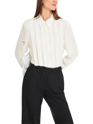 Marc Cain Rethink Together Blouse with Pleats YC 51.18 W39 - Pre-Order May Delivery