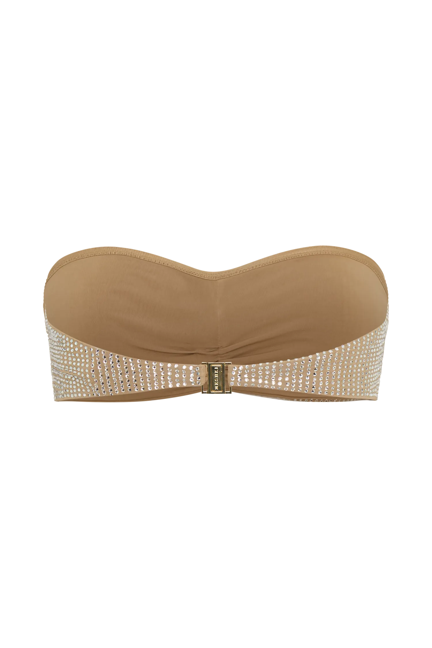 Noreen Rose Diamante Bikini Top - Nude