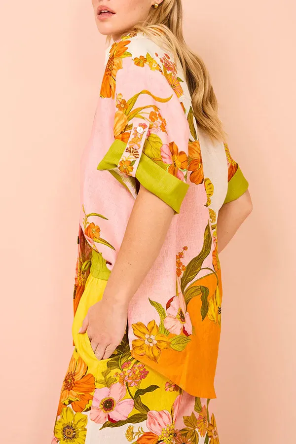 Ruby - Floral Oversized Blouse
