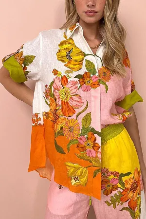 Ruby - Floral Oversized Blouse