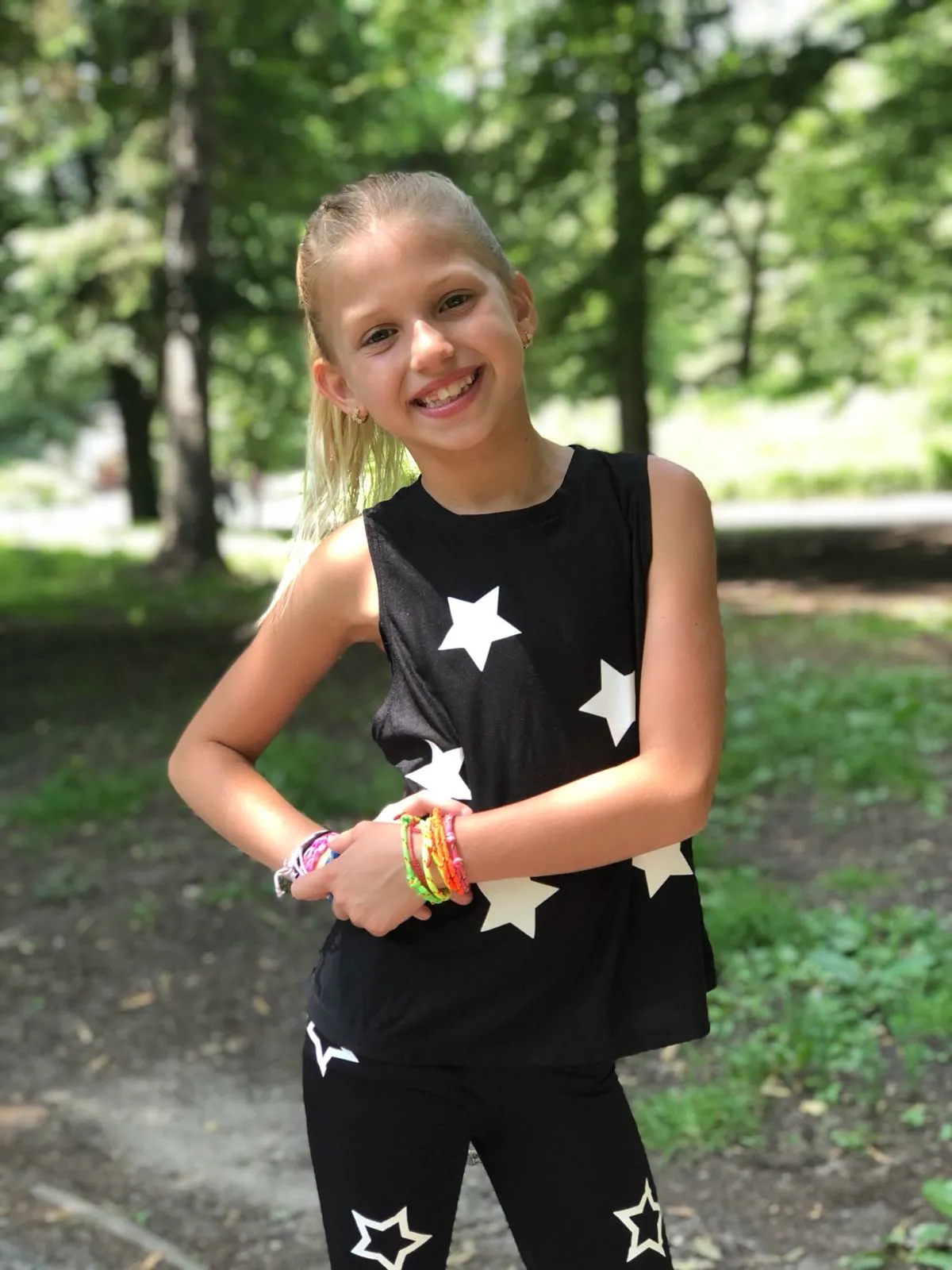 Stars White Tank