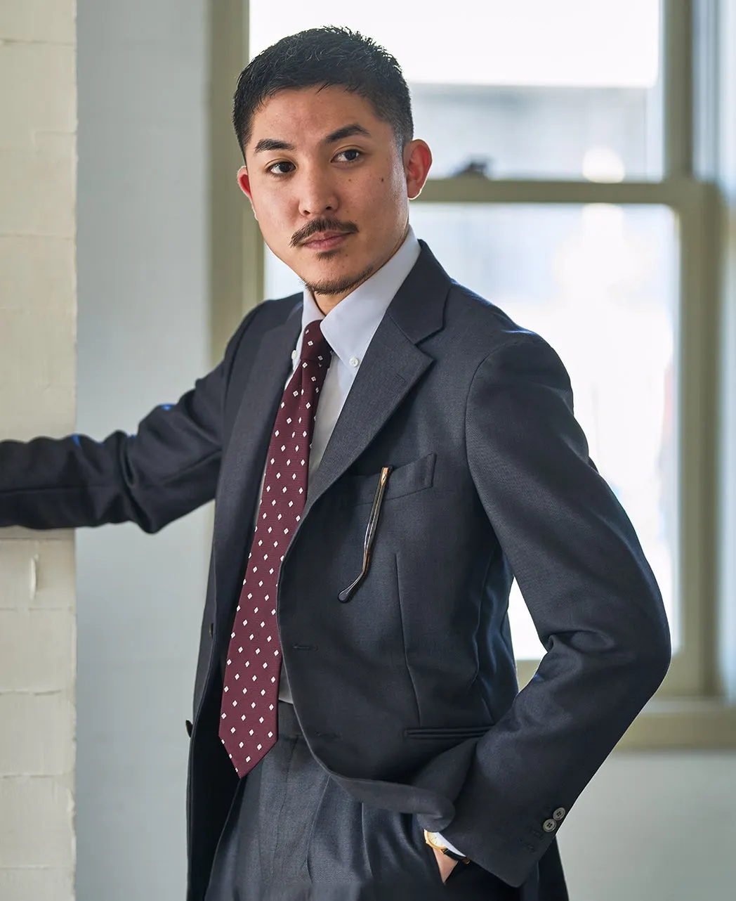 TOKYO SLIM FIT - Button Down J-Tech Stretch EASY CARE