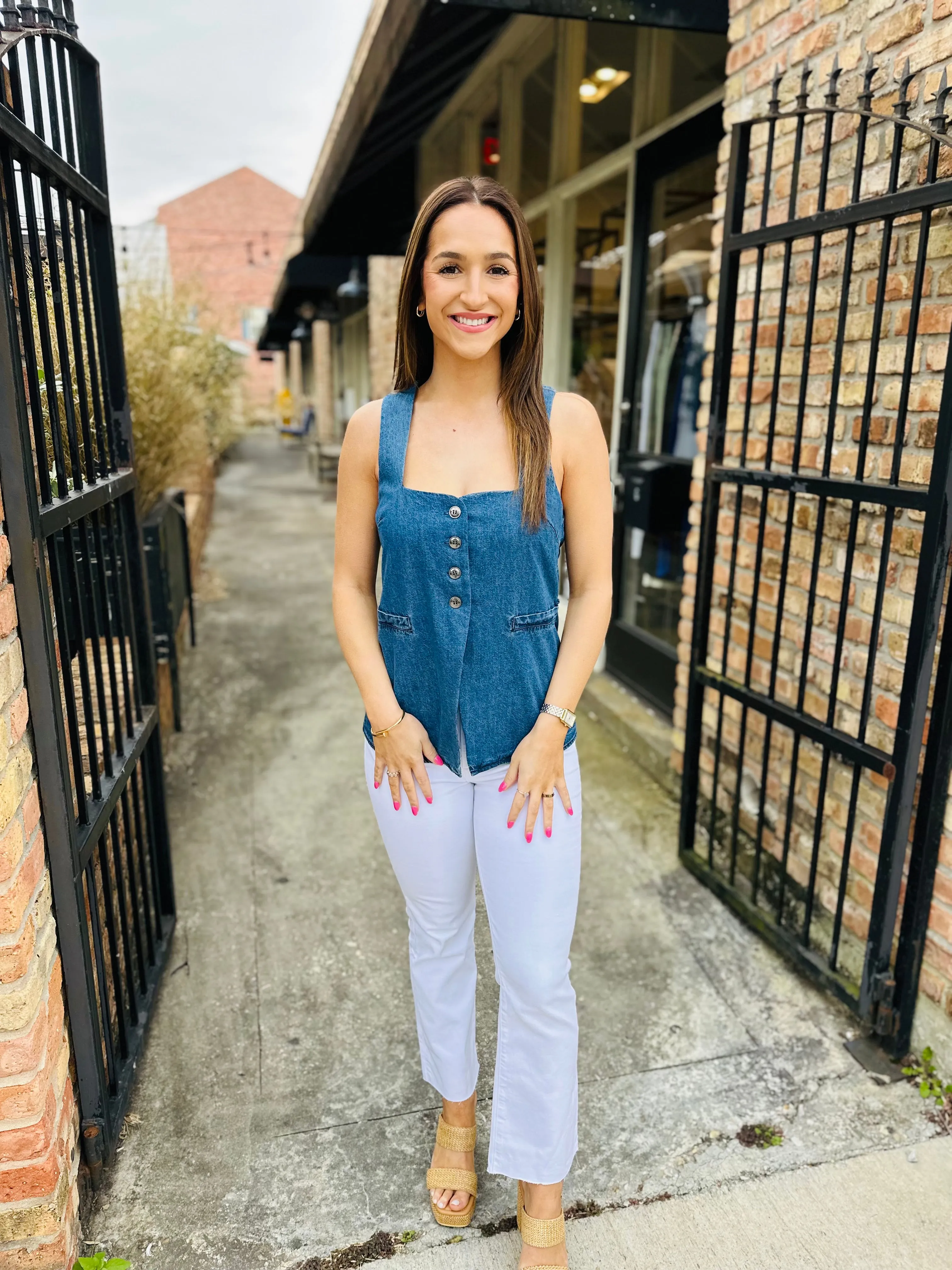 Willow Denim Top