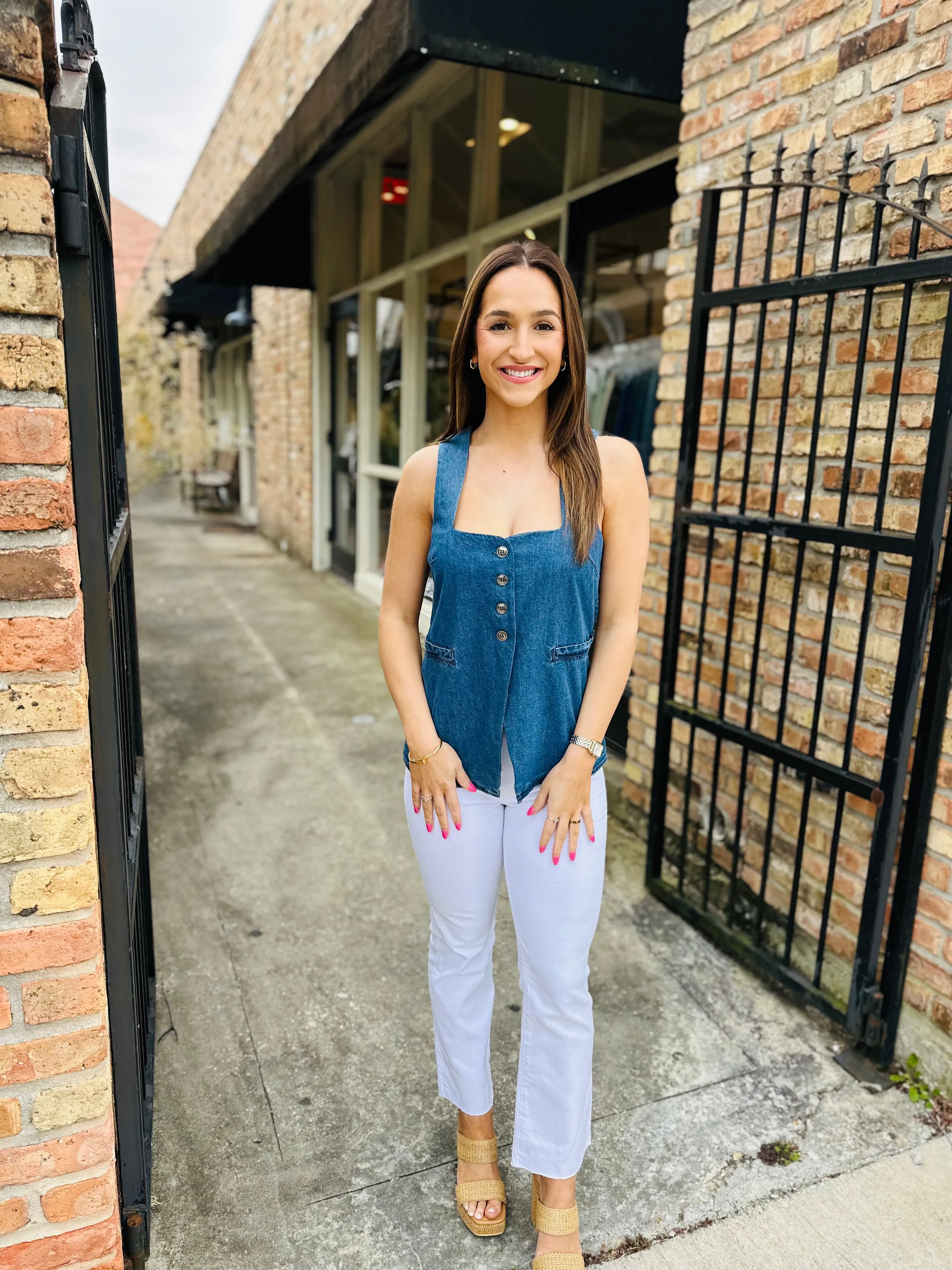 Willow Denim Top