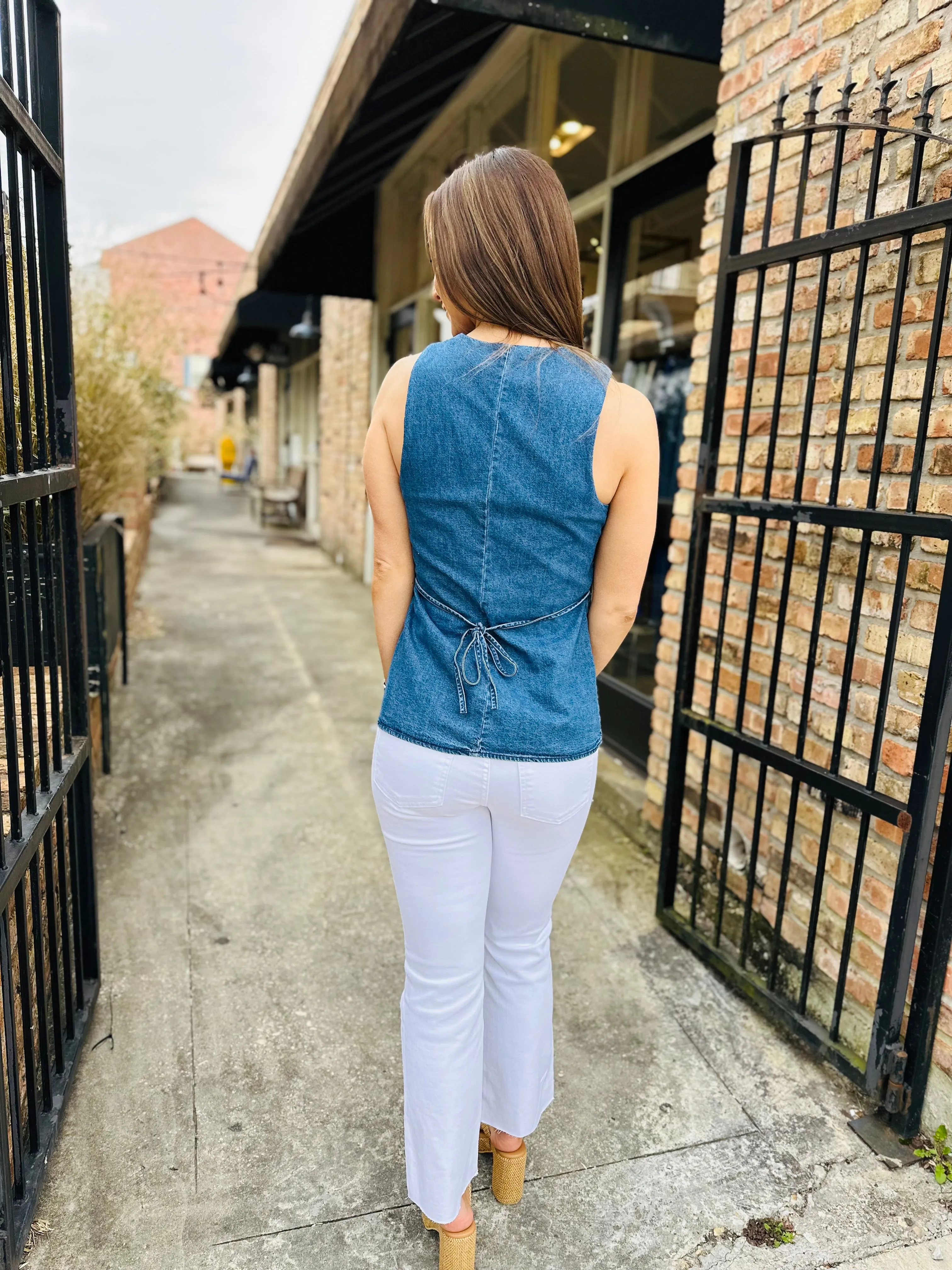 Willow Denim Top